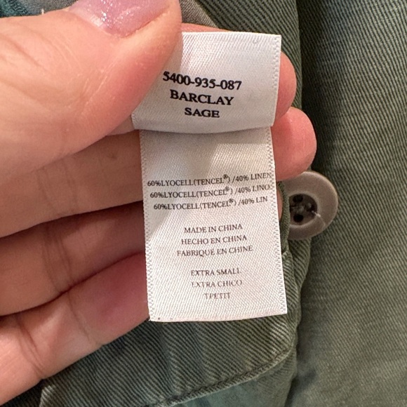 RAILS Barclay Utility Jacket
Cropped Military Pea Coat Sage Green Sz XS - Picture 8 of 9